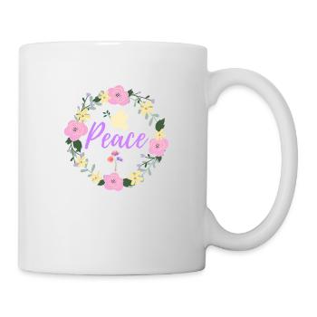 Peace - Tasse - Weiß - Rechts