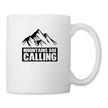 berge mountains are calling - Tasse - Weiß - Rechts