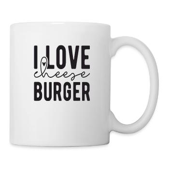J’adore Cheese Burger - Mug blanc - blanc - Droite