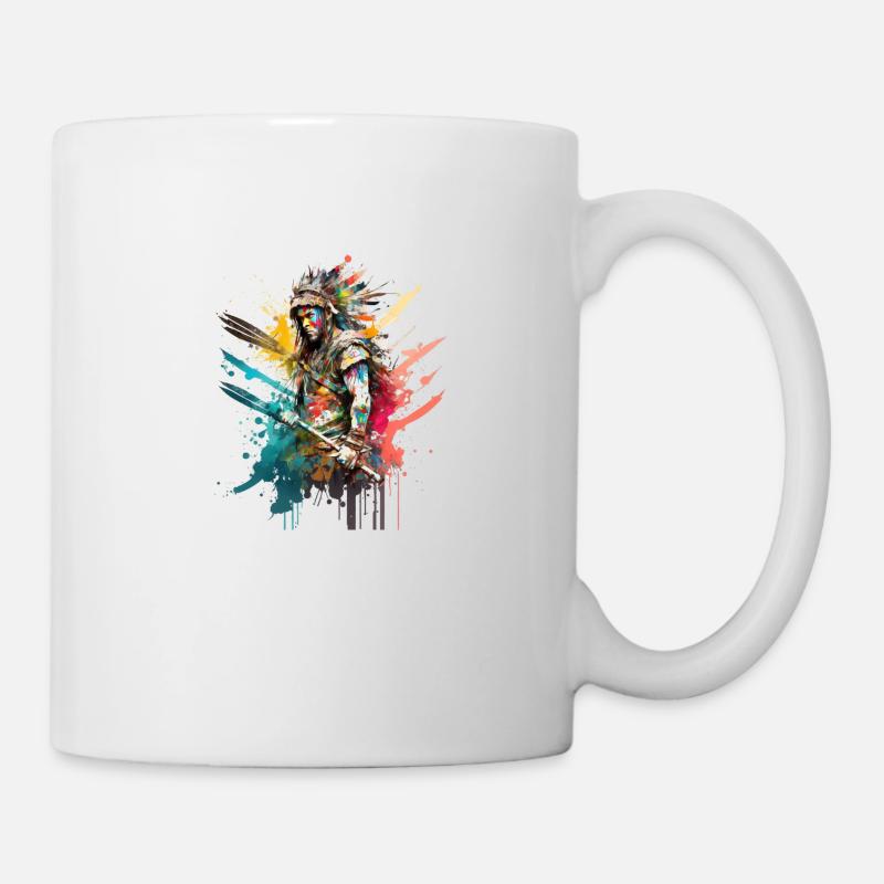 warrior - Tasse - Weiß