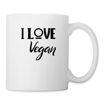 I love vegan - Mug - white - Right