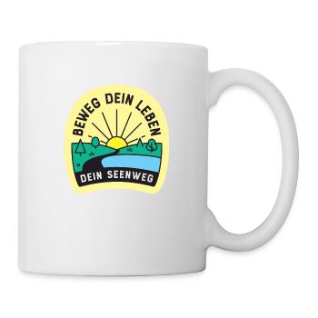Dein SeenWeg Badge - Tasse - Weiß - Rechts