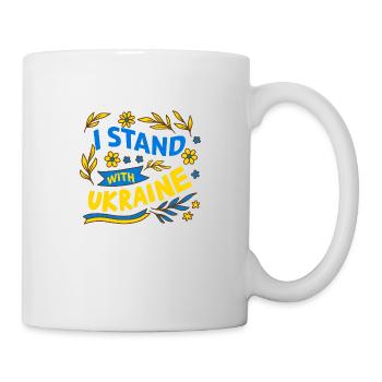 Ukraine 2023 - je Soutiens Ukraine - Ukraine 2023 - Mug blanc - blanc - Droite