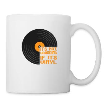 Ce n’est pas de la thésaurisation si c’est du vinyle - Mug blanc - blanc - Droite