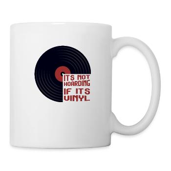 Ce n’est pas de la thésaurisation si c’est du vinyle - Mug blanc - blanc - Droite
