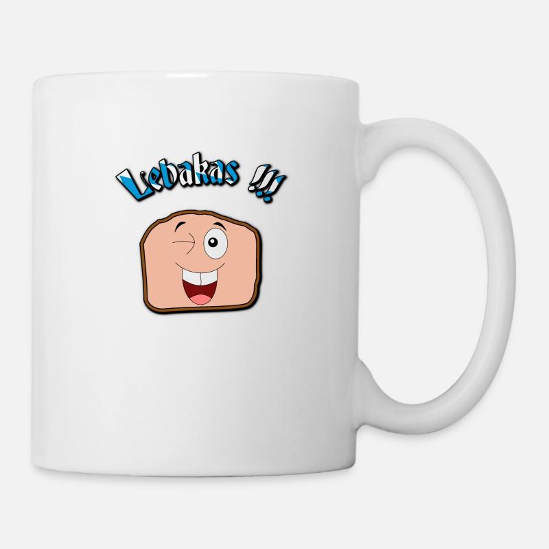 Lebakas / Leberkäse / Fleischkäse V2 - Tasse - Weiß