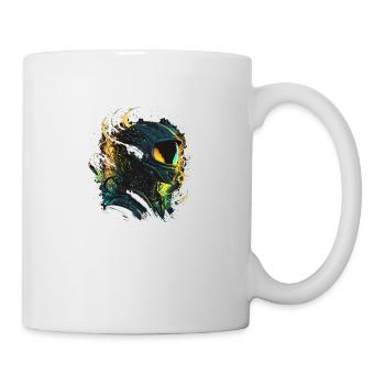 Weltraum-Alien - Tasse - Weiß - Rechts