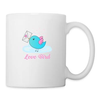 Oiseau d’amour - Mug blanc - blanc - Droite