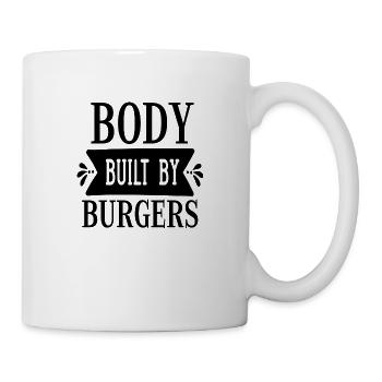 Body Built by Burgers - Tasse - Weiß - Rechts
