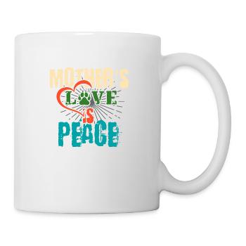 L’amour de la mère est la paix - Mug blanc - blanc - Droite