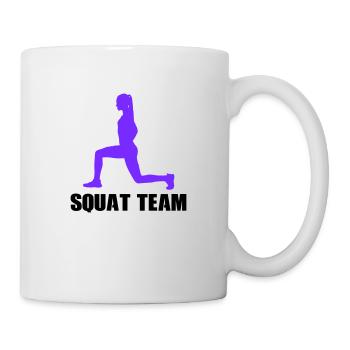 Woman Squat Team - Mug - white - Right
