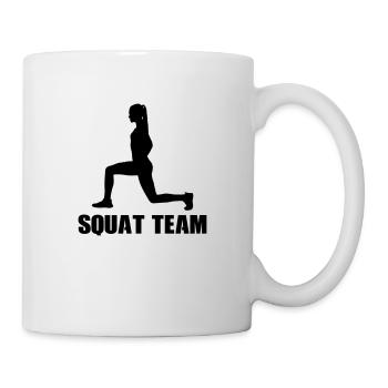 Woman Squat Team - Mug - white - Right