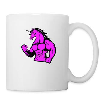 strong unicorn - Tasse - Weiß - Rechts