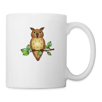 Vogel - Tasse - Weiß - Rechts