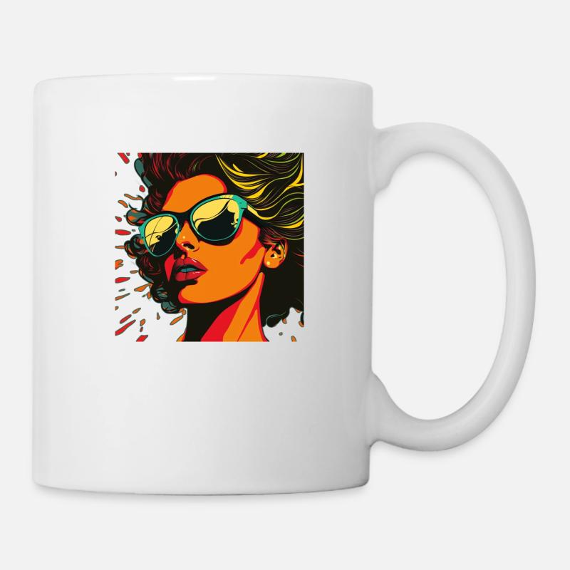 Vectorized Woman - Mug - white