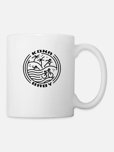 Triatlhon Hawaii Kona Baby - Mug - white