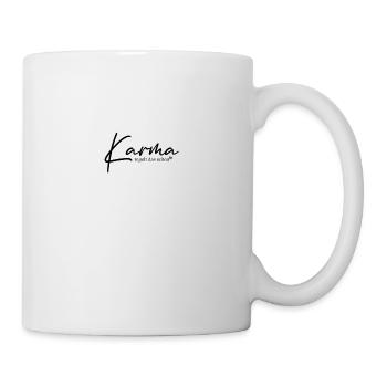 Karma regelt das schon - Tasse - Weiß - Rechts