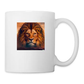 Lion portrait for cool T-shirts & accessories - Mug - white - Right