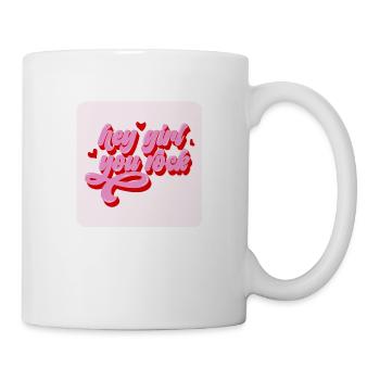 Hey girl, you rock - Mug - white - Right