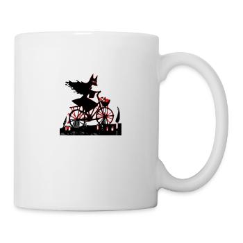 La sorcière au vélo - Mug blanc - blanc - Droite