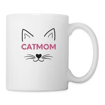 CAT-mom - Tasse - Weiß - Rechts