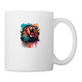 Lion - Mug blanc - blanc - Droite