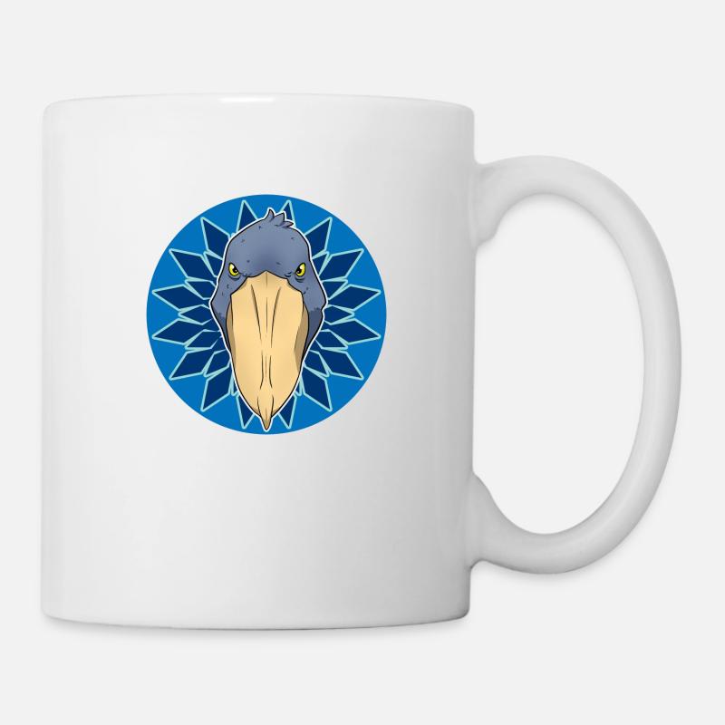 Schuhschnabel Vogel Ornithologe Wald I Geschenk - Tasse - Weiß