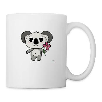 Cute cartoon panda - Tasse - Weiß - Rechts