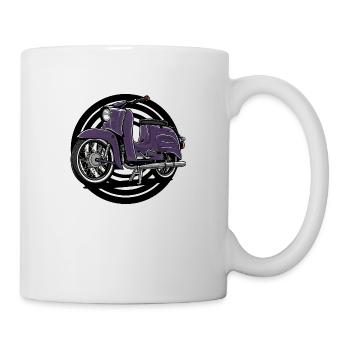 Hirondelle (violet) // Illustration - Mug blanc - blanc - Droite