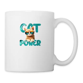 Alimentation du chat - Mug blanc - blanc - Droite