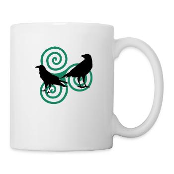 Odinˋs corbeaux - Mug blanc - blanc - Droite