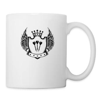 dart wappen - Tasse - Weiß - Rechts