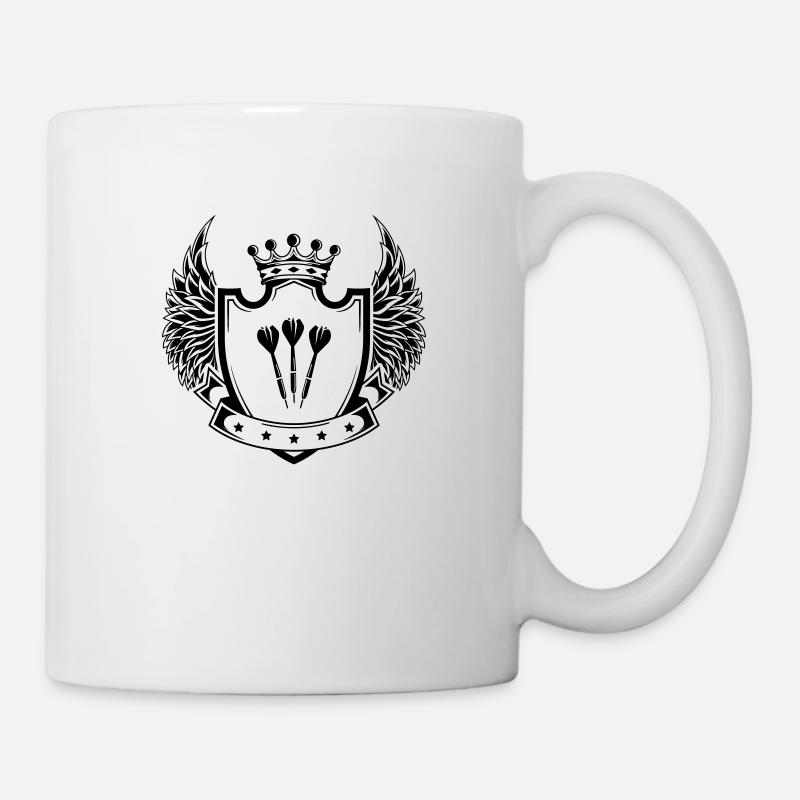 dart wappen - Tasse - Weiß