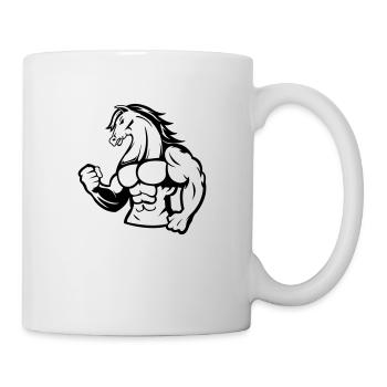 Cheval fort - Mug blanc - blanc - Droite