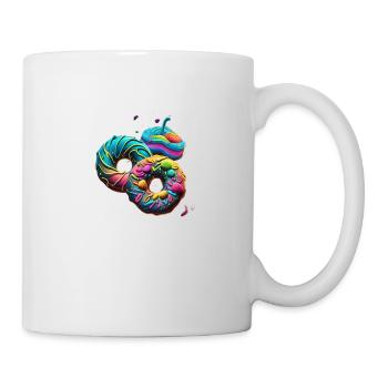 DONUTS MIT GUTER SAHNE - DONUT - Tasse - Weiß - Rechts