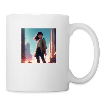 Manga Anime Comic Girl Future paint - Mug - white - Right