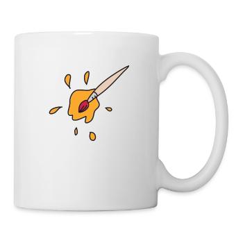 Pinsel - Tasse - Weiß - Rechts