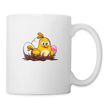 Cute Little Easter Chick In Nest - Mug - white - Right