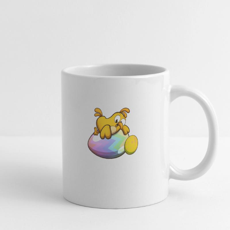 Cute Little Easter Chick With Easter Eggs Mug