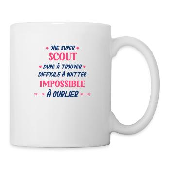 Une super scout - Mug blanc - blanc - Droite