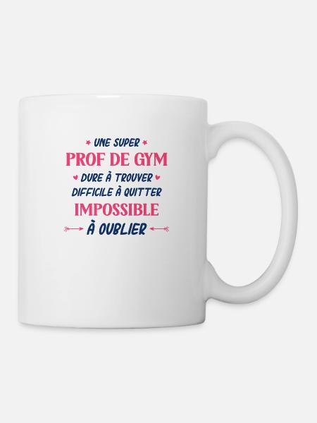 Une super prof de gym - Mug blanc - blanc