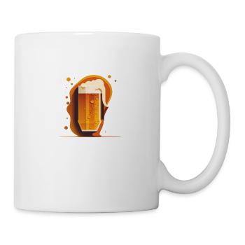 Cooles Craft Bier Motiv - Tasse - Weiß - Rechts