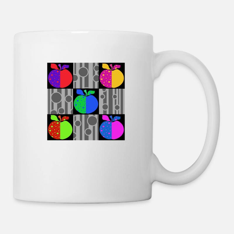 Pommes - Mug blanc - blanc