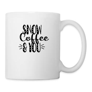 Snow Coffee & You - Mug blanc - blanc - Droite