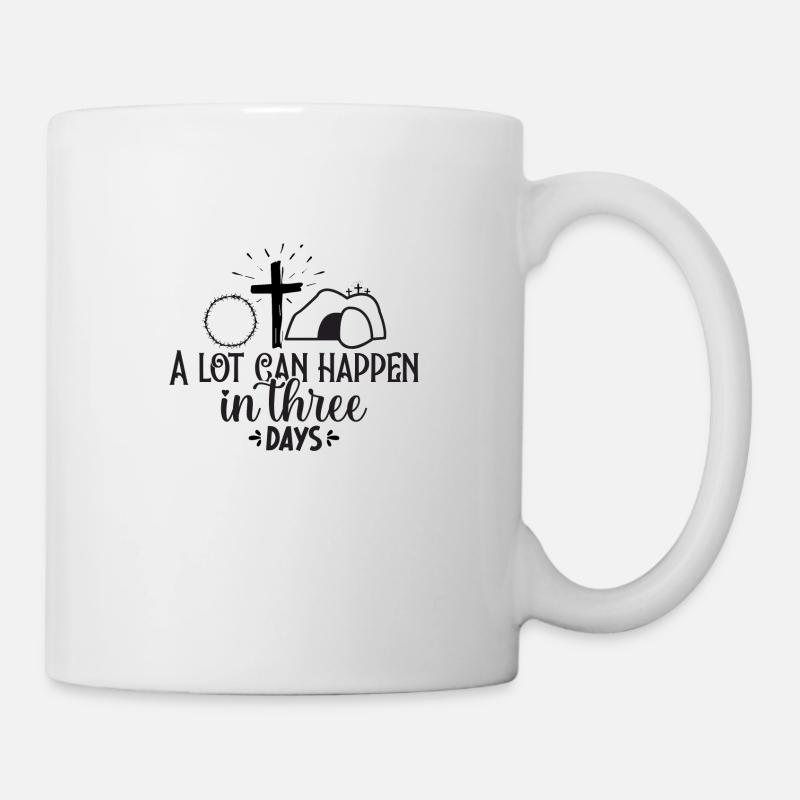 A lot can happen in three Days - Tasse - Weiß