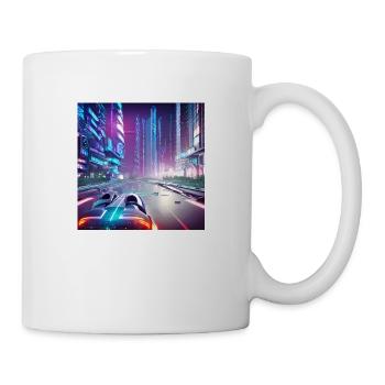 Zukunftsauto - Tasse - Weiß - Rechts