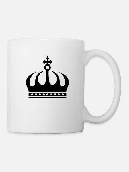 krone - Tasse - Weiß