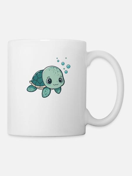 Cute little Baby Turtle - Mug - white