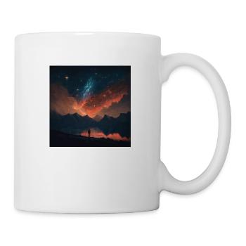 The Sky at midnight - Tasse - Weiß - Rechts