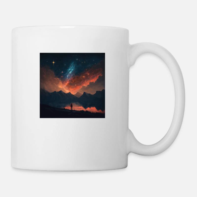 The Sky at midnight - Tasse - Weiß